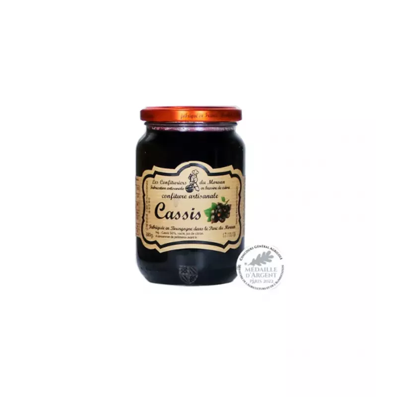 Confiture de Cassis 380g - Confiturier du Morvan Médaille d'Argent 2022