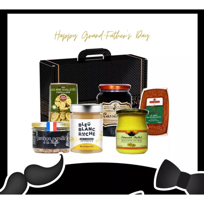Coffret Saveurs de Bourgogne pour Grand-Père Coffret Saveurs de Bourgogne pour Grand-Père