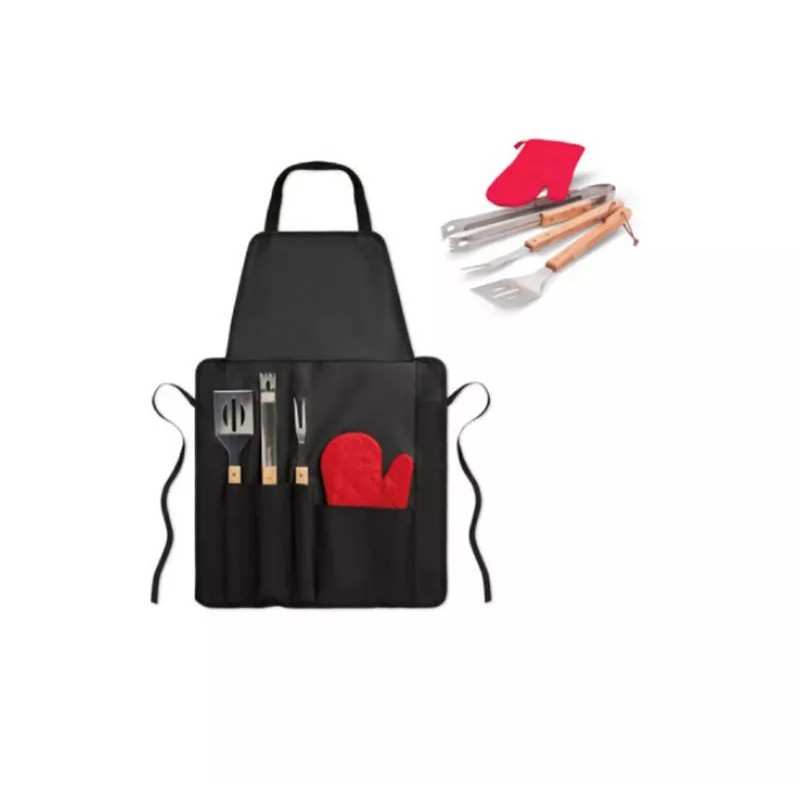 Tablier Noir Barbecue Accessoires BBQ