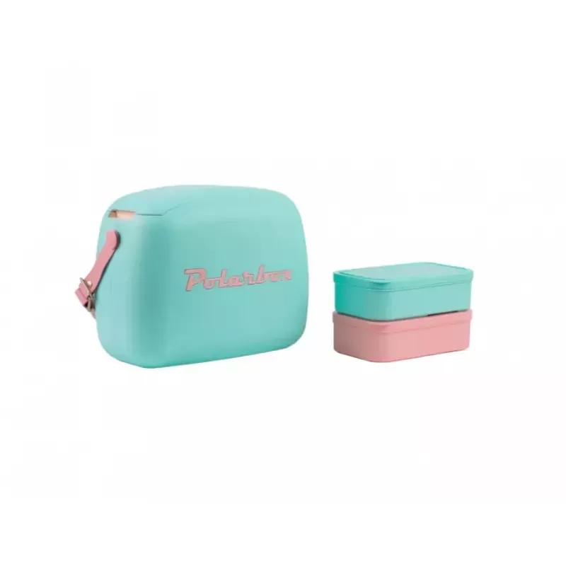 Polarbox Glacière 6L avec deux Lunch box 