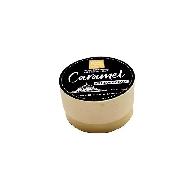 Petite boîte ronde en bois caramels au beurre sale 50g - Anti gaspi 