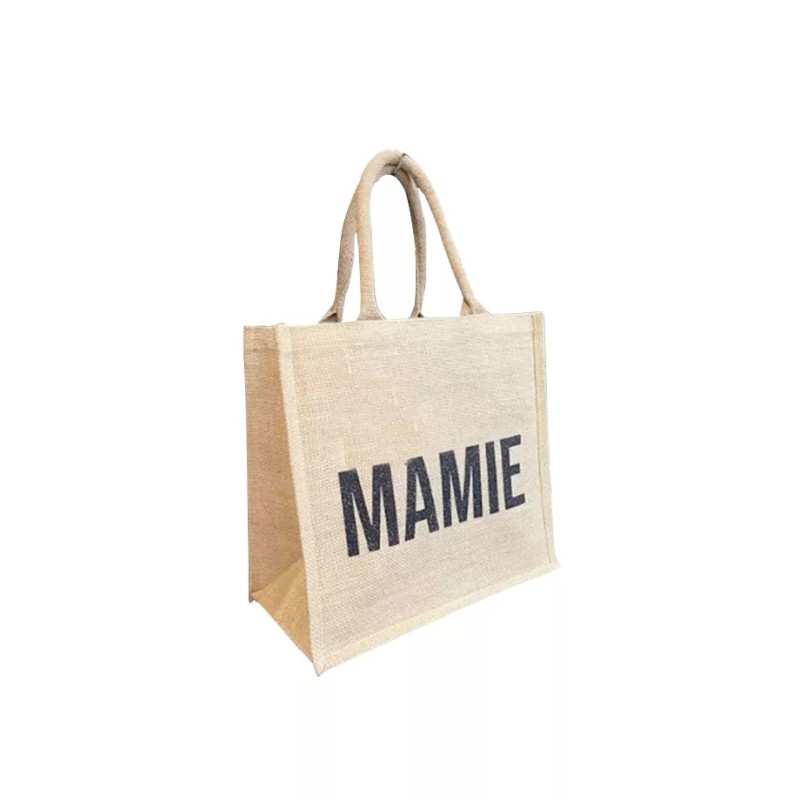 Petit Cabas en jute éco Mamie 