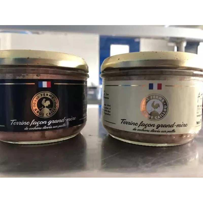 Terrine de campagne de cochon élevés sur paille 200g 