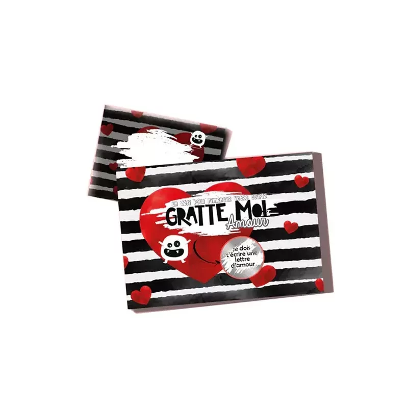 Jeu à gratter Noir pour les amoureux à l'unité 