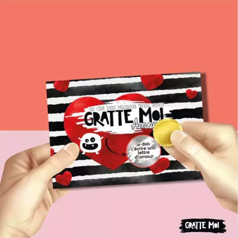 Jeu à gratter Noir pour les amoureux à l'unité 
