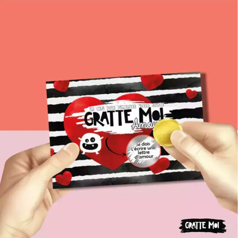 Jeu à gratter Noir pour les amoureux à l'unité 