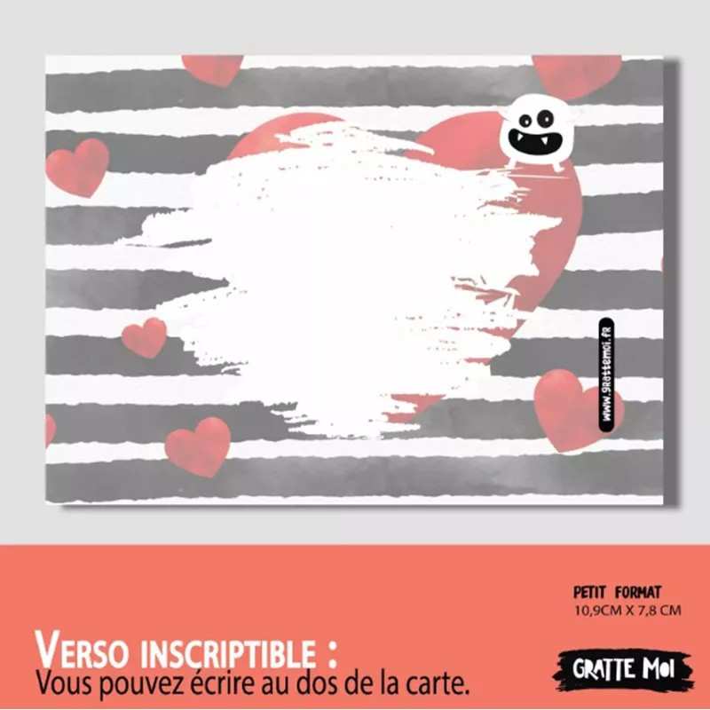 Jeu à gratter Noir pour les amoureux à l'unité 