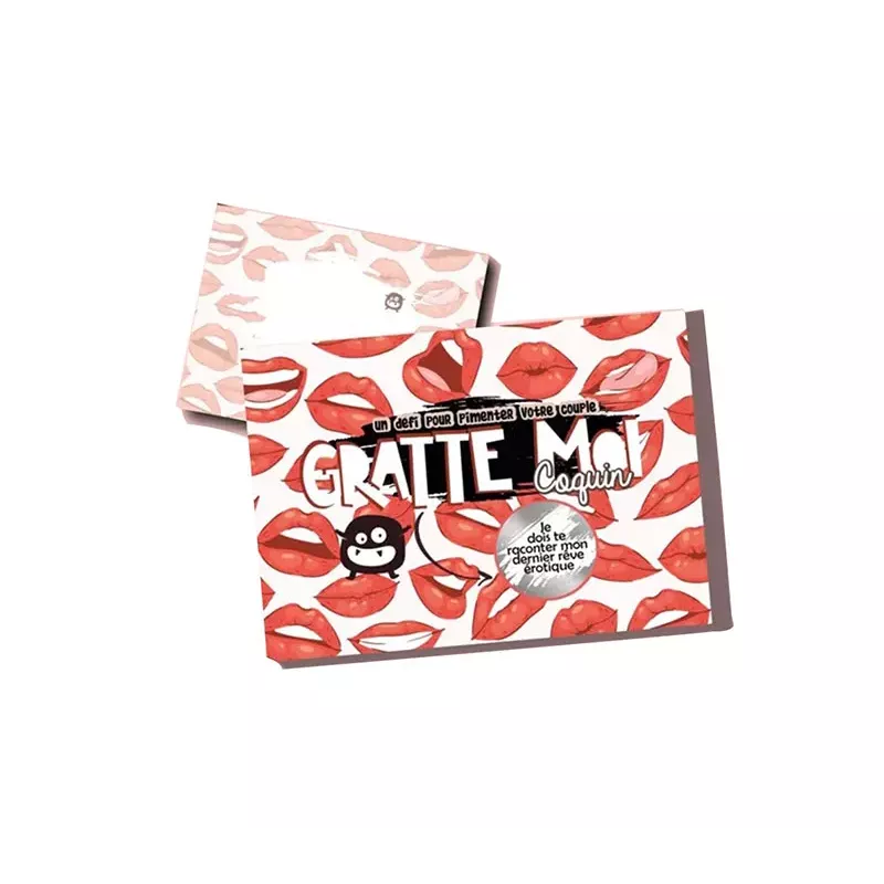 Jeu à gratter Coquin Rouge pour les amoureux à l'unité 