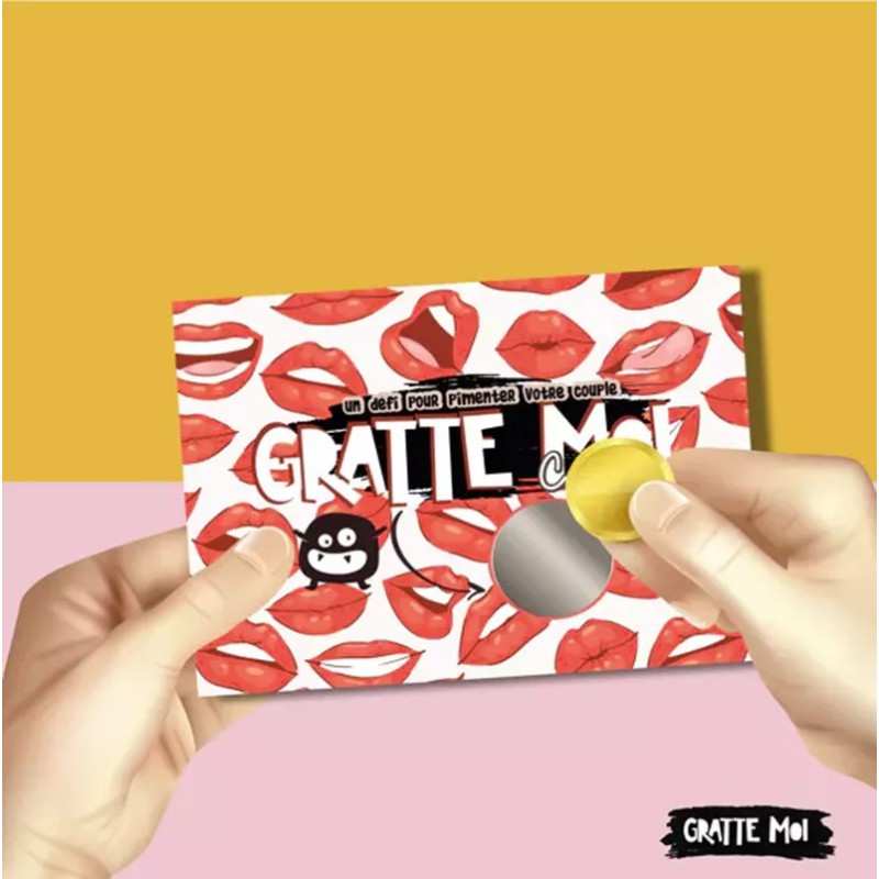 Jeu à gratter Coquin Rouge pour les amoureux à l'unité 