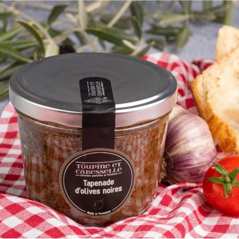 Tapenade d'Olives Noires 90g - Toupine et Cabesselle 