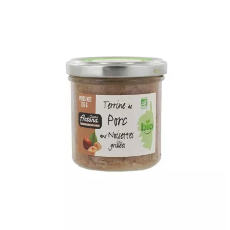 Terrine Bio de Corse Porc et Noisettes grillés 135g 