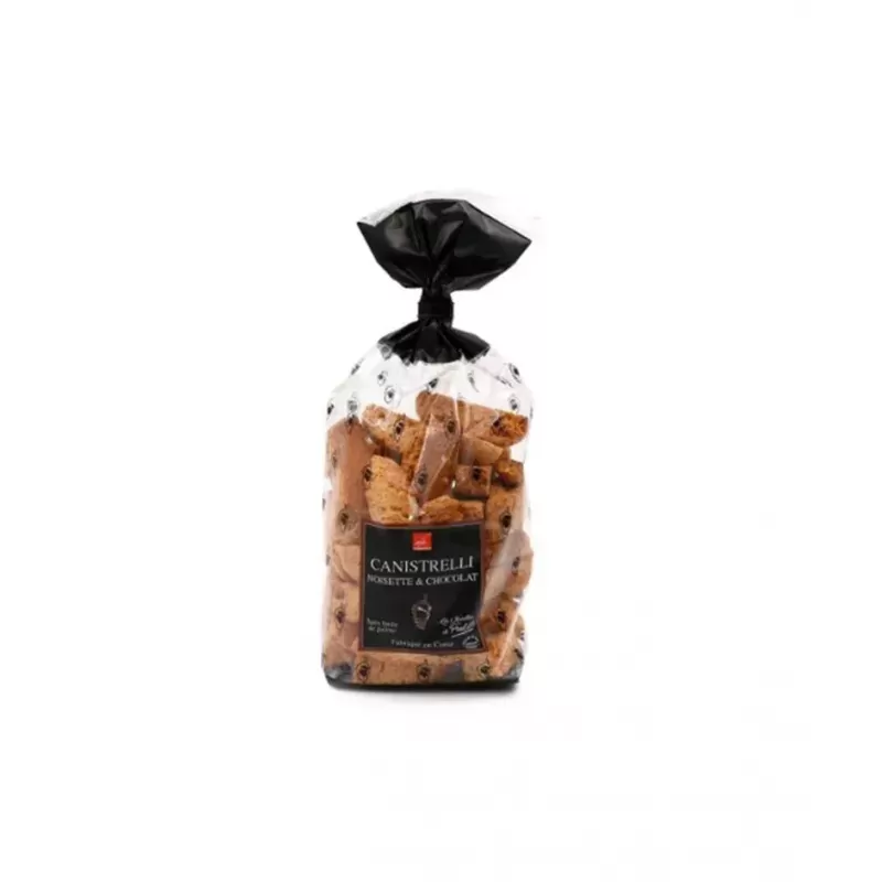 Canistrelli petite Corse aux Noisettes et Chocolat 250g 