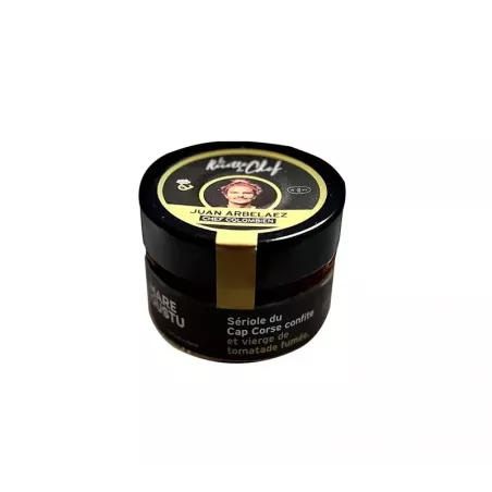 Sériole du Cap Corse confite et vierge de tomatade fumée 90g