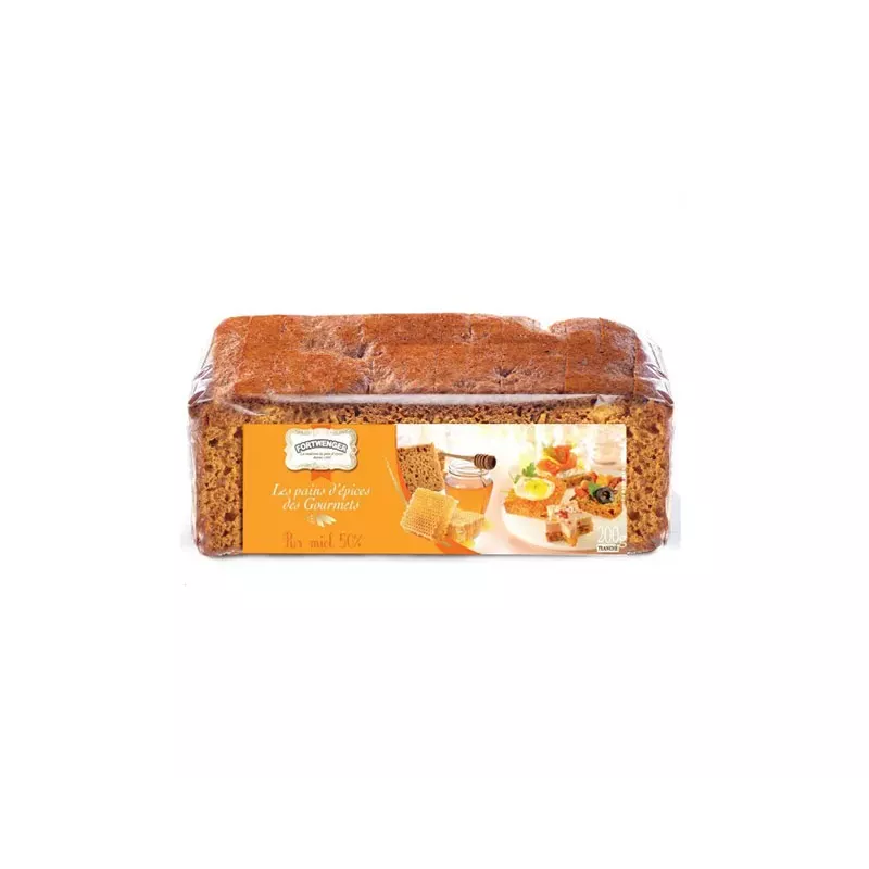 Pain d'épices 50% pur miel 200g Pain d'épices 50% pur miel 200g