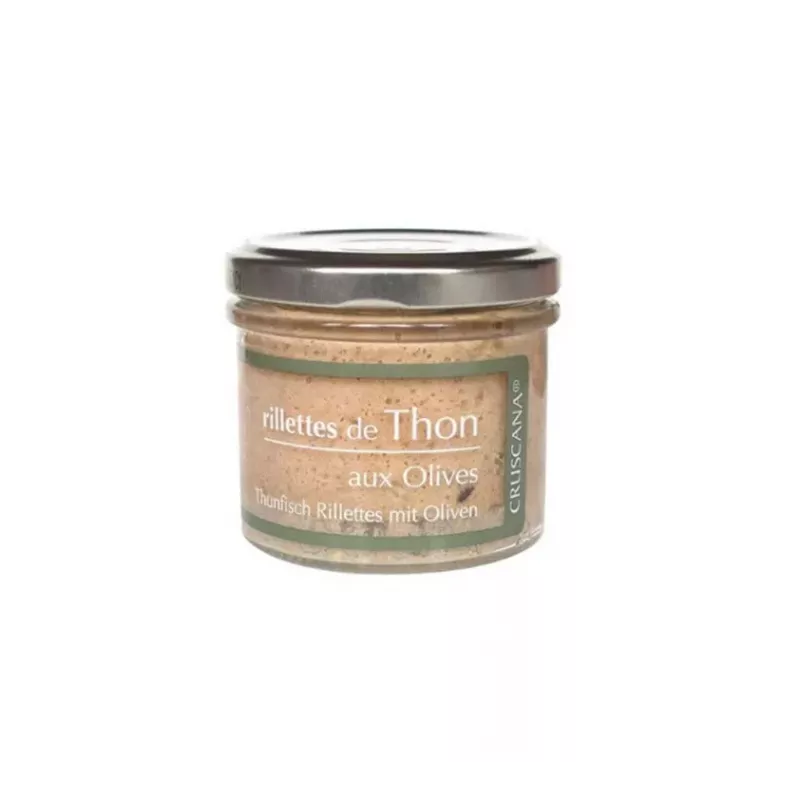 Rillettes de Thon aux Olives 100g en pot en verre Rillettes de Thon aux Olives 100g en pot en verre