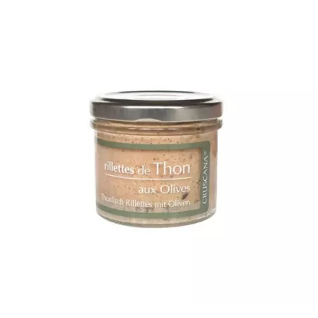 Rillettes de Thon aux Olives 100g en pot en verre