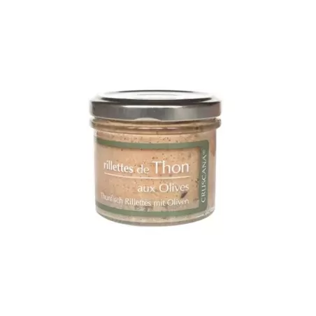Rillettes de Thon aux Olives 100g en pot en verre