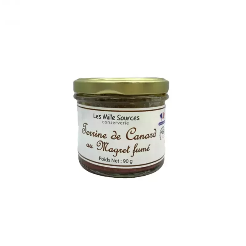Terrine de canard au magret fumé 90g 