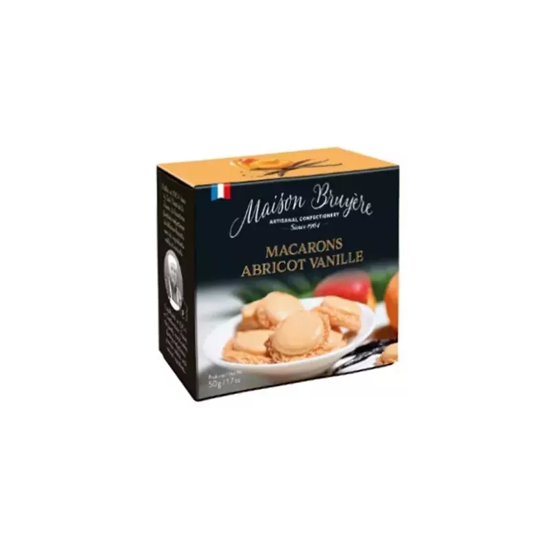 Macarons abricot vanille 50g 