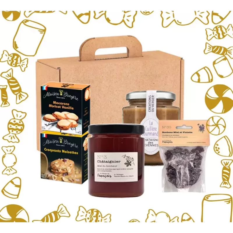 Panier Gourmand Garni Douceurs Occitanes - Éclats de Saveurs