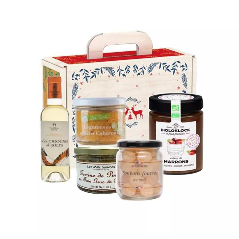 Panier Gourmand Élégance de Noël Entreprise 