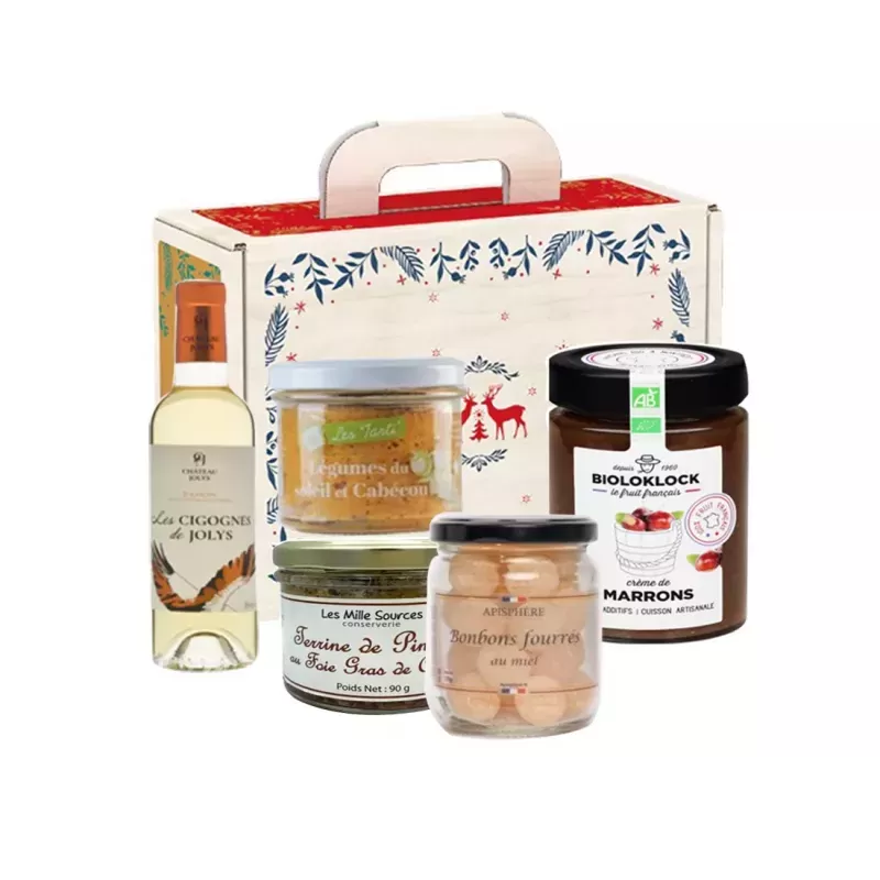 Panier Gourmand Élégance de Noël Entreprise