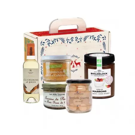 Panier Gourmand Élégance de Noël Entreprise