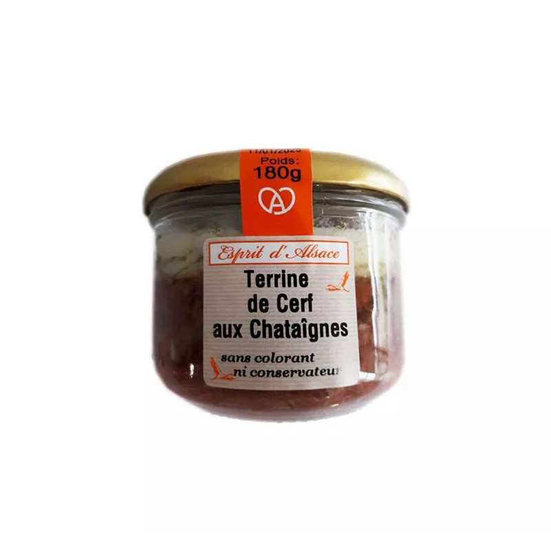 Terrine de cerf aux Châtaignes 180g 