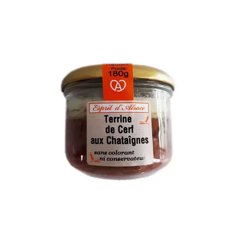 Terrine de cerf aux Châtaignes 180g 