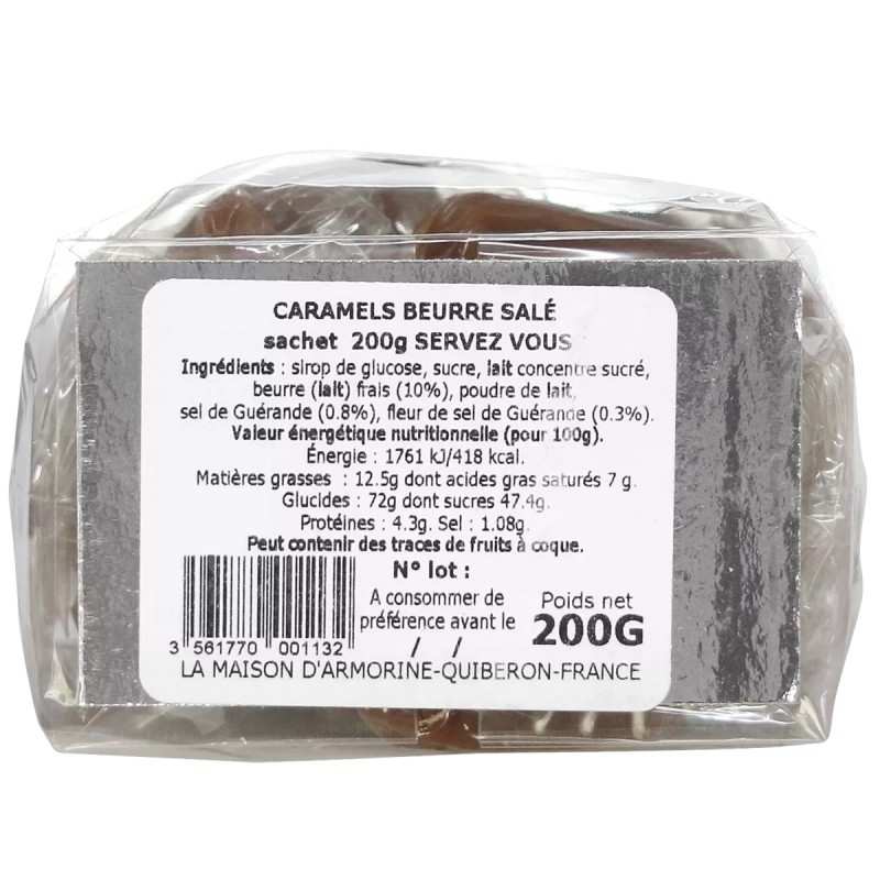 Sachet caramel tendre au beurre salé 200g Maison d'Armorine