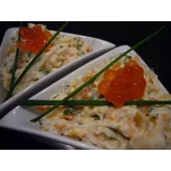 Rillettes de Haddock au Whisky servies sur un toast croustillant