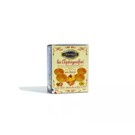 Apérigaufre Welsh Saveurs Cheddar Bacon - Vue rapprochée des gaufrettes croustillantes avec bacon et cheddar