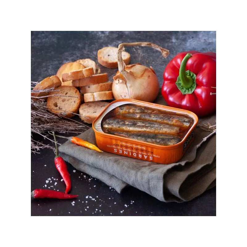 Sardines aux Poivrons et Piment Bio135g 