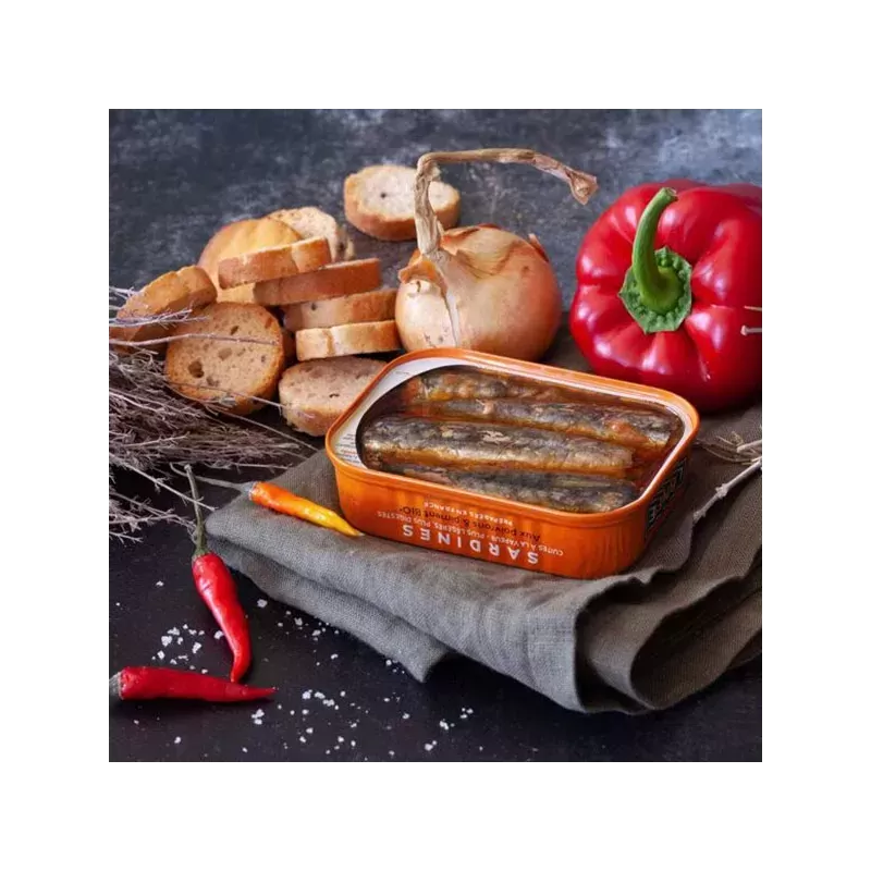 Sardines aux Poivrons et Piment Bio135g 