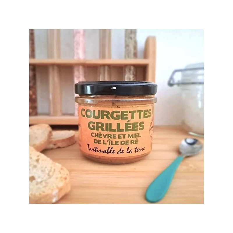 Tartinable Courgettes Grillées, Chèvre et Miel de l'Ile de Ré 90g 