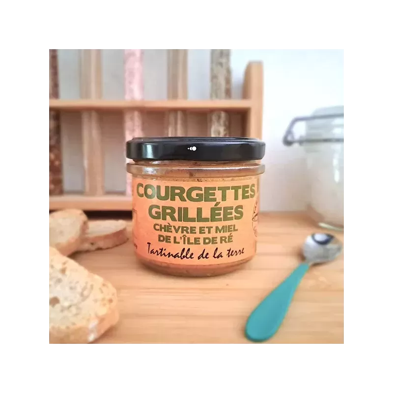 Tartinable Courgettes Grillées, Chèvre et Miel de l'Ile de Ré 90g 