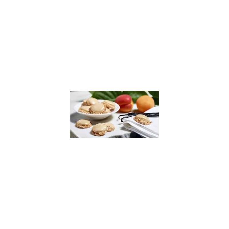 Macarons abricot vanille 50g 