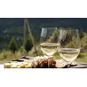 Vin blanc Roussette de Savoie Altesse Blanc versé dans un verre