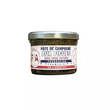 Pâté de campagne aux figues 170g en pot de verre