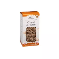 Crozets aux chanterelles en sachet, spécialité artisanale de Savoie