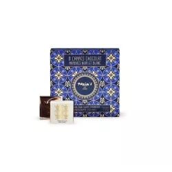 Étui 8 carrés de chocolat marbrés 