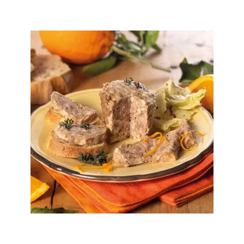 Texture de la Terrine de Canard à l'Orange, spécialité artisanale