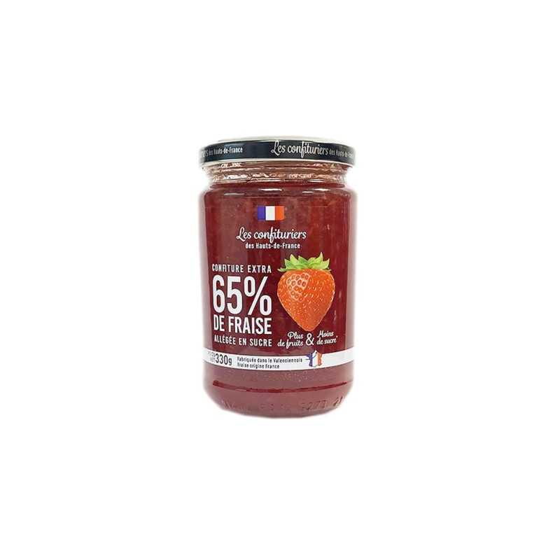 Confiture extra allégée 65% fraises 330g 