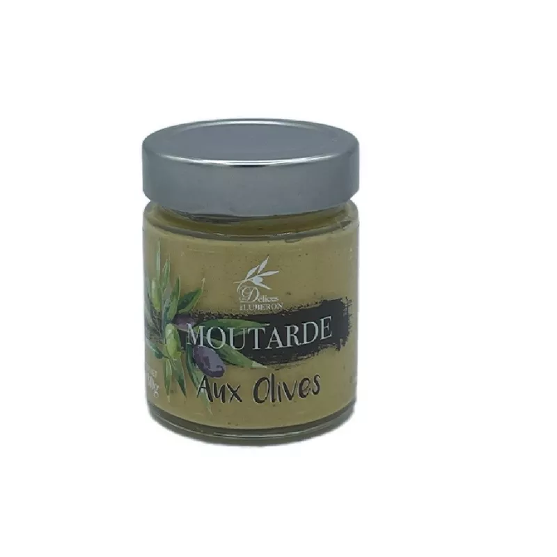 Moutarde aux Olives 130 - Anti-Gaspillage Les délices du Lubéron