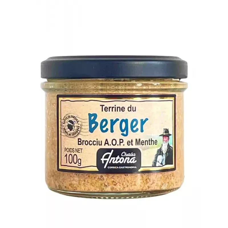 Terrine du Berger Brocciu AOP et menthe 100g - Anti-Gaspi Corsica Gastronomia
