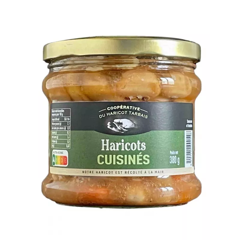 Haricots Tarbais cuisinés 380g - Anti Gaspi Coopérative du Haricot Tarbais