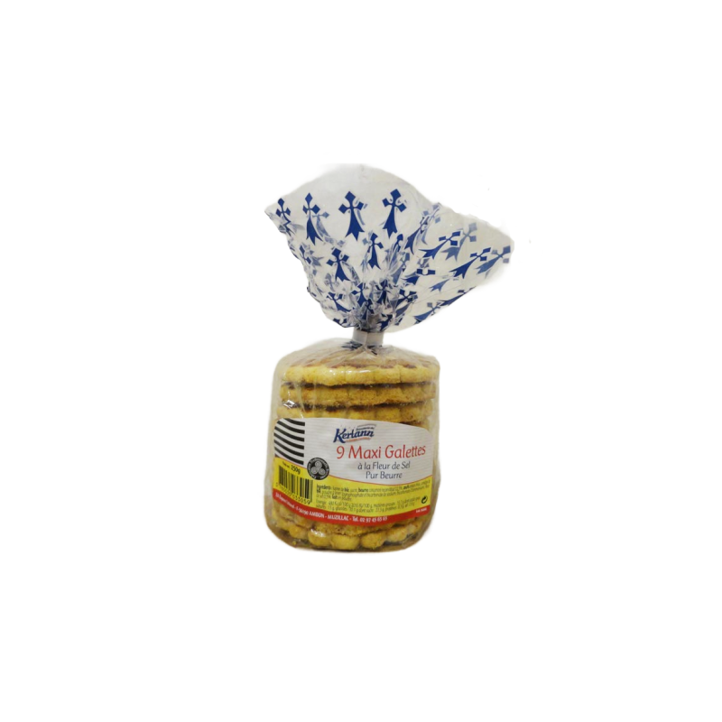 Maxi Galettes bretonnes à la fleur de sel pur beurre 250g - Anti gaspi Biscuiterie de Kerlann