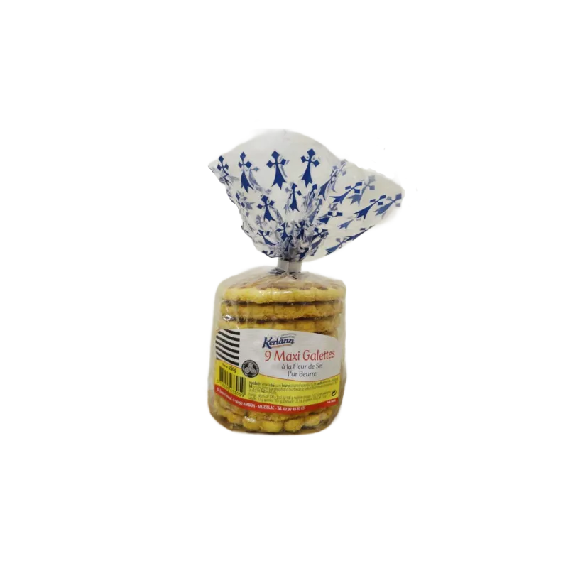 Maxi Galettes bretonnes à la fleur de sel pur beurre 250g - Anti gaspi Biscuiterie de Kerlann