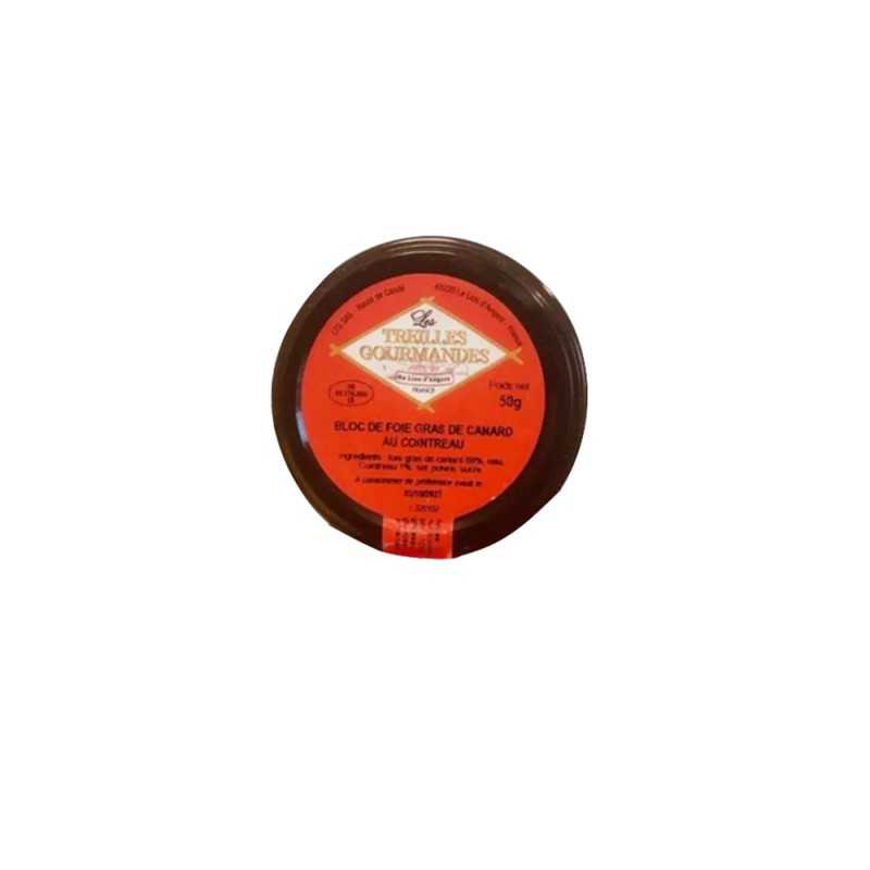 Bloc de foie gras de canard au Cointreau 50g 