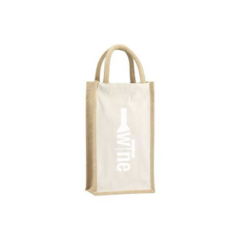 Sac à vin en Jute Canvas Double Wine Bag Sac à vin en Jute Canvas Double Wine Bag